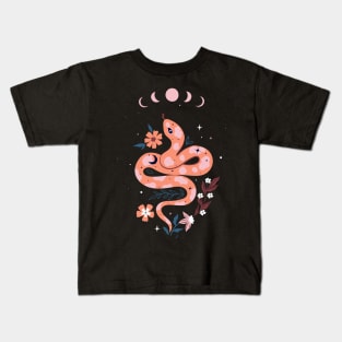 Floral Snake Kids T-Shirt